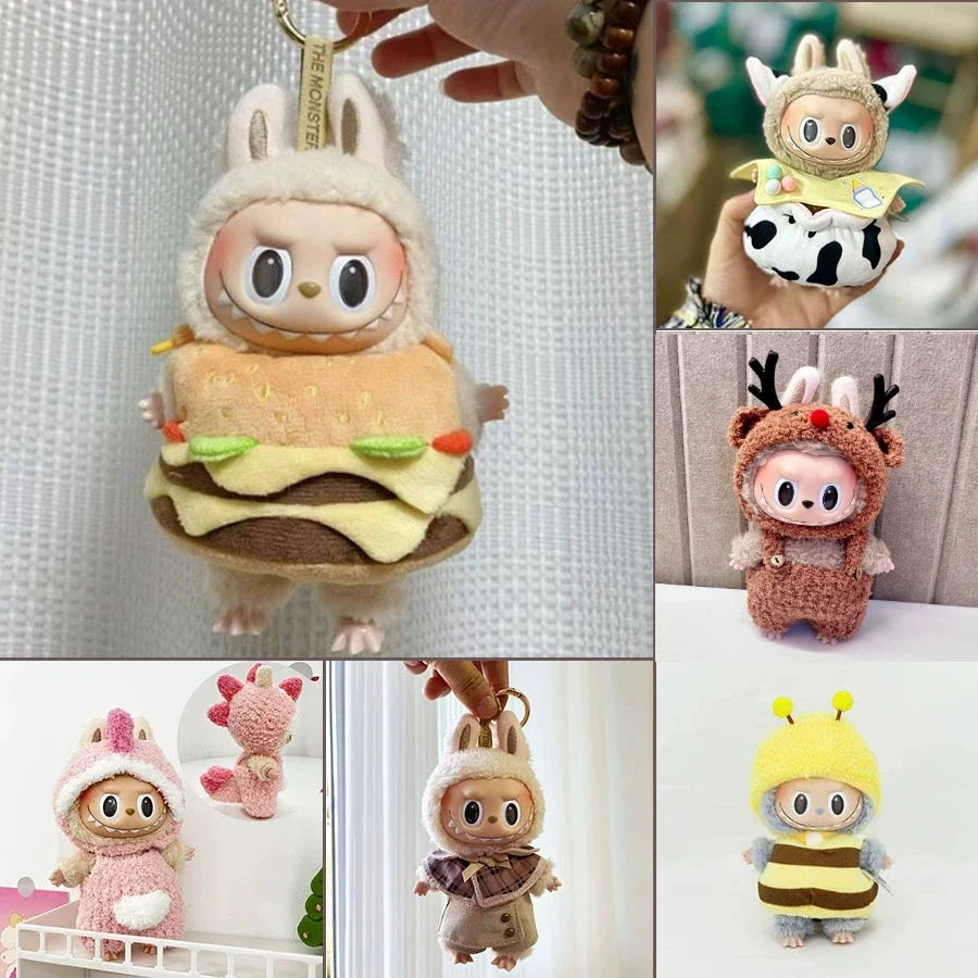 Mini Plush Doll'S Clothes Outfit Accessories For Korea Kpop Exo Labubu V1 V2 Idol Dolls Pit strip climbing suit Clothing Gift Mini Plush Doll'S Clothes Outfit Accessories For Korea Kpop Exo Labubu V1 V2 Idol Dolls Pit strip climbing suit Clothing Gift